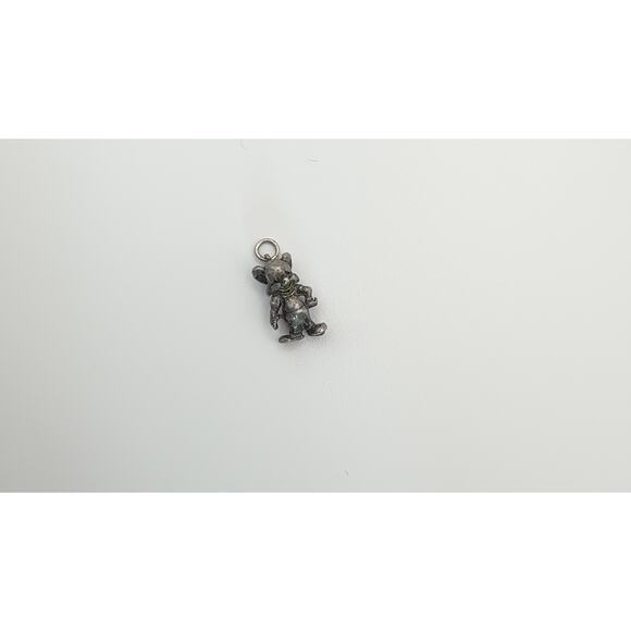 Vintage Silver Mickey Mouse Scout Charm – Boy Scout Style Backpacking Mouse - Picture 1 of 6
